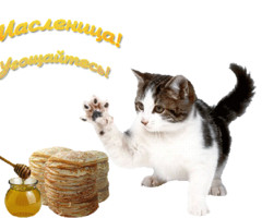 Гиф открытки с масленицей